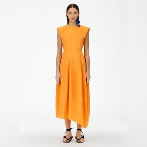 Tibi Italian Sporty Nylon Sleeveless Balloon Dress